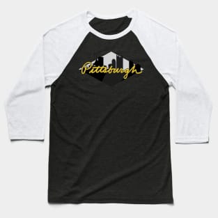 Pittsburgh Skyline Baseball T-Shirt